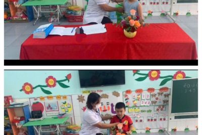 TRƯỜNG MẦM NON NGHĨA LỢI _ PHỐI HỢP VỚI TRẠM Y TẾ TỔ CHỨC KHÁM SỨC KHỎE ĐỊNH KỲ CHO TRẺ – NĂM HỌC 2025-2026